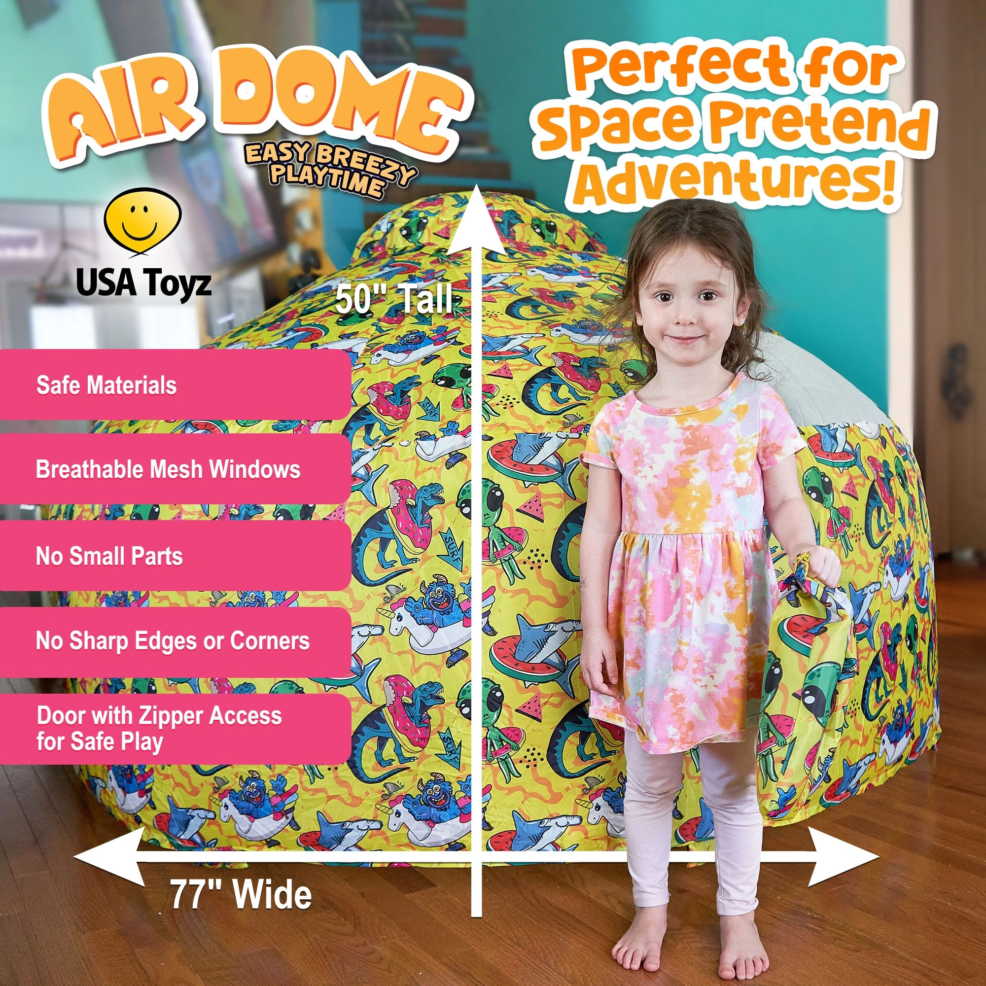 Cosmic Creatures: Air Dome - Summer Fun with Sharks, Aliens, Dinosaurs & Unicorns!